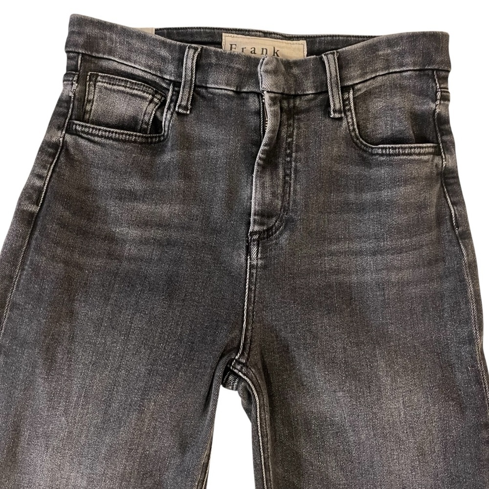 Frank & Eileen Derry Signature Slim Straight Washed Black Raw Hem Jeans Size 27 - Picture 4 of 14